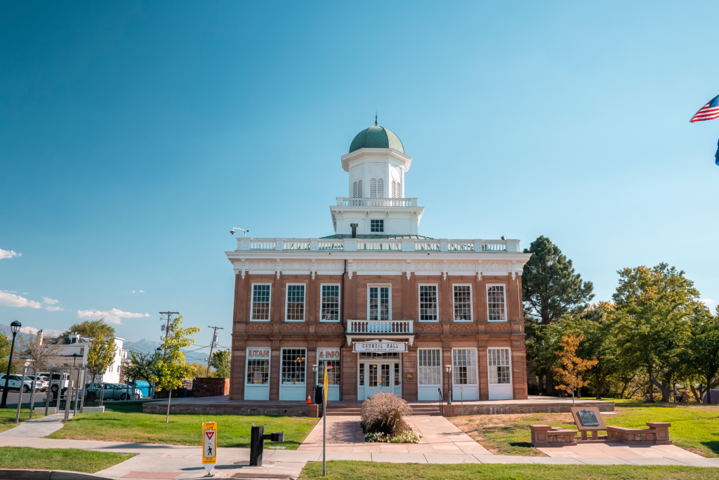 Vecteezy Facade Of Salt Lake Council Hall At City With Blue Sky In 12818643 1