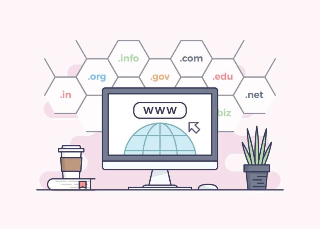 Vecteezy domain name registration concept design 167680