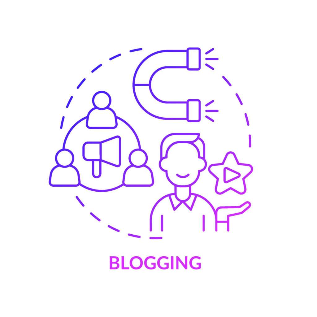 Vecteezy blogging purple gradient concept icon promotion campaign 6407205 1