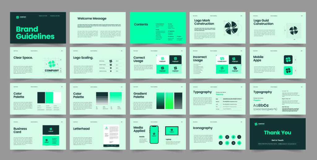 brand guideline powerpoint presentation template