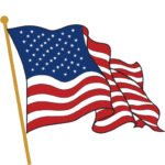 Vector clipart cartoon american flag on pole 733961694974185kvu7jajs6t removebg preview