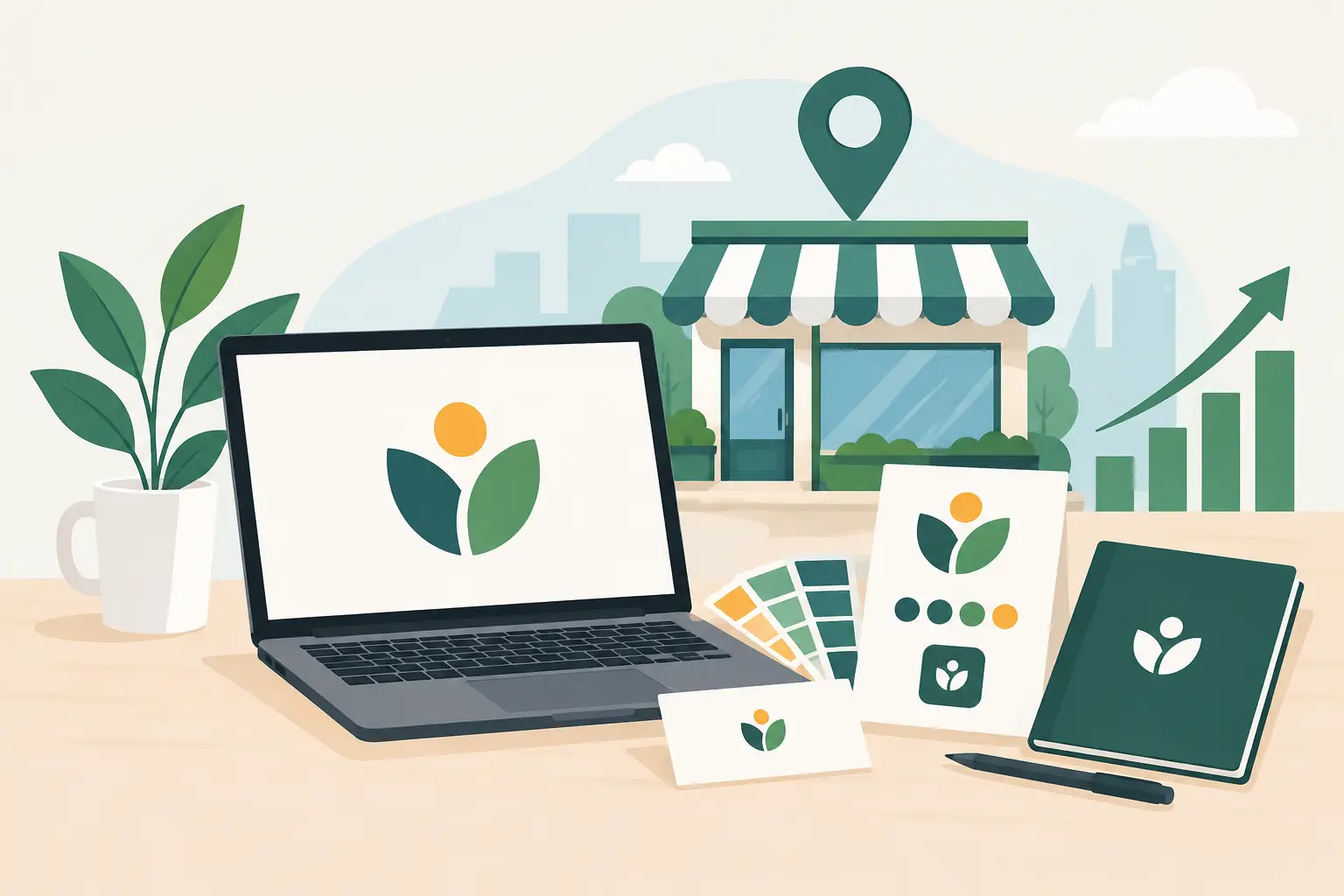 Logo Design and Brand Kit for Local Growth
