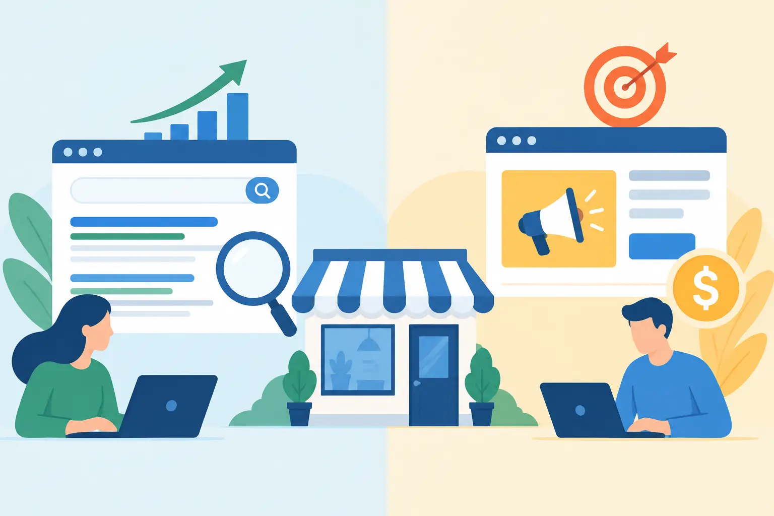 SEO Versus Paid Advertising for Small Business